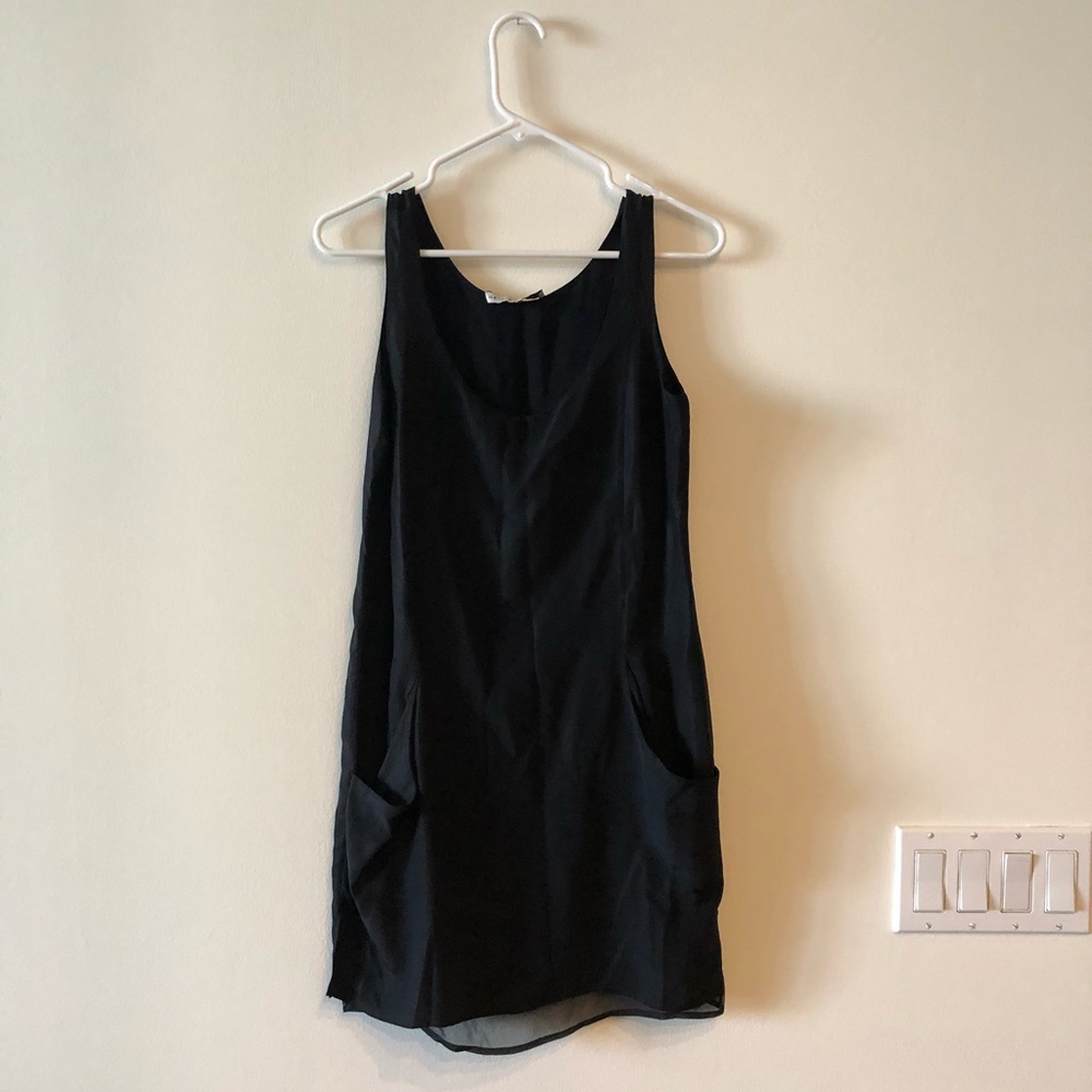 Nellie Partow silk black dress